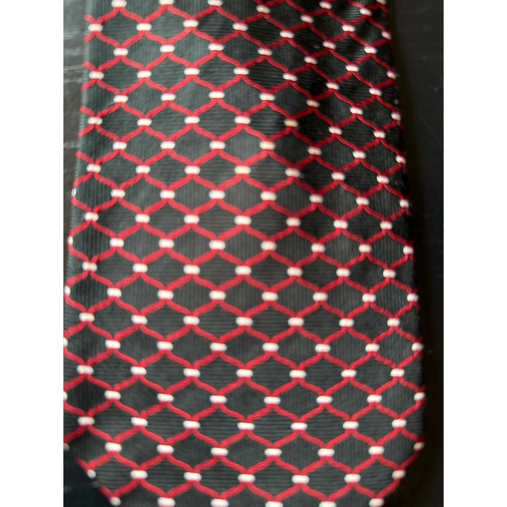 Brooks Brothers Tie Lot 3 Red Blue Silk 346 Geometric Equestrian Micro Dot Men